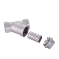 RF Boiler Steam CF8M Stainless Steel 800 WOG Filter Female Thread Y Type Strainer Y Type Ball Valve For Water FIlter